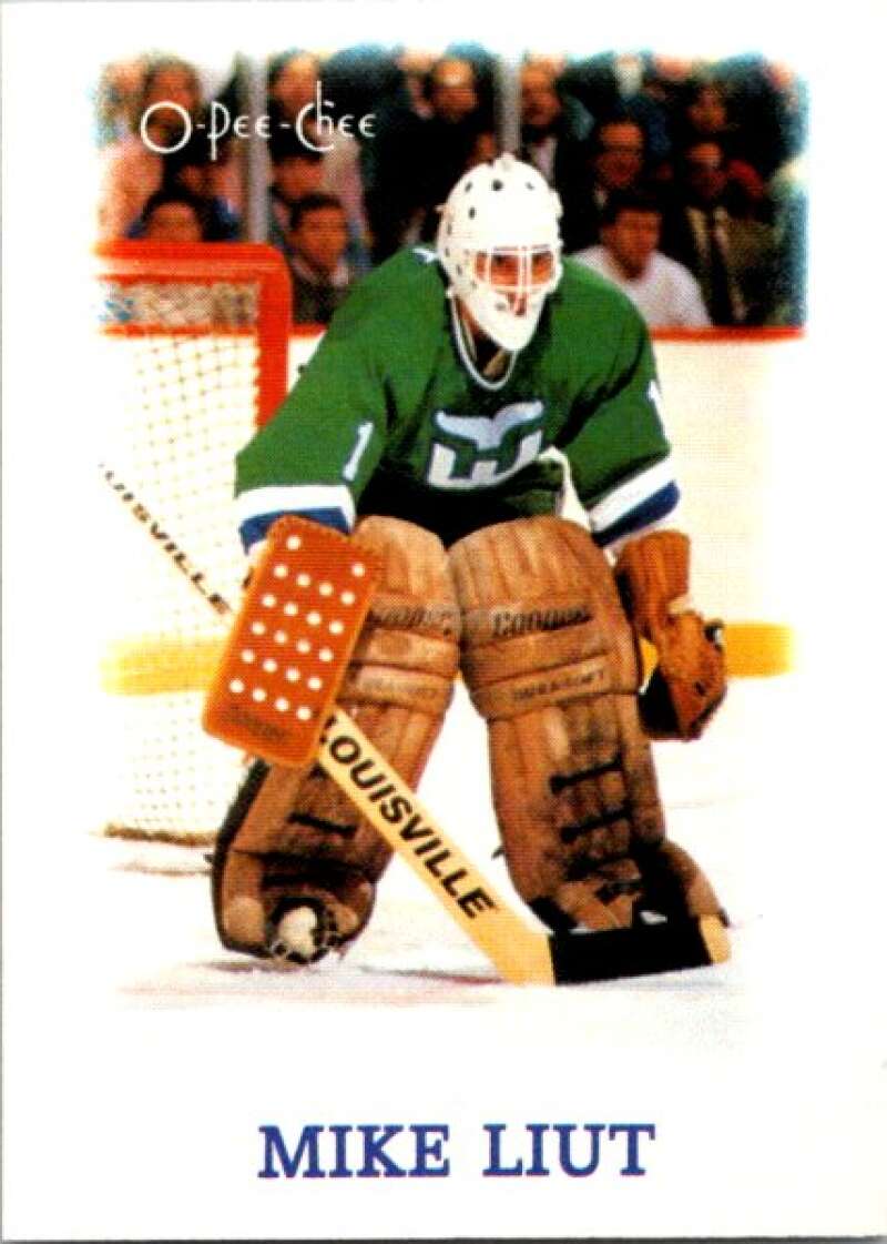 1988-89 O-Pee-Chee Minis #20 Mike Liut  Hartford Whalers  V84409 Image 1