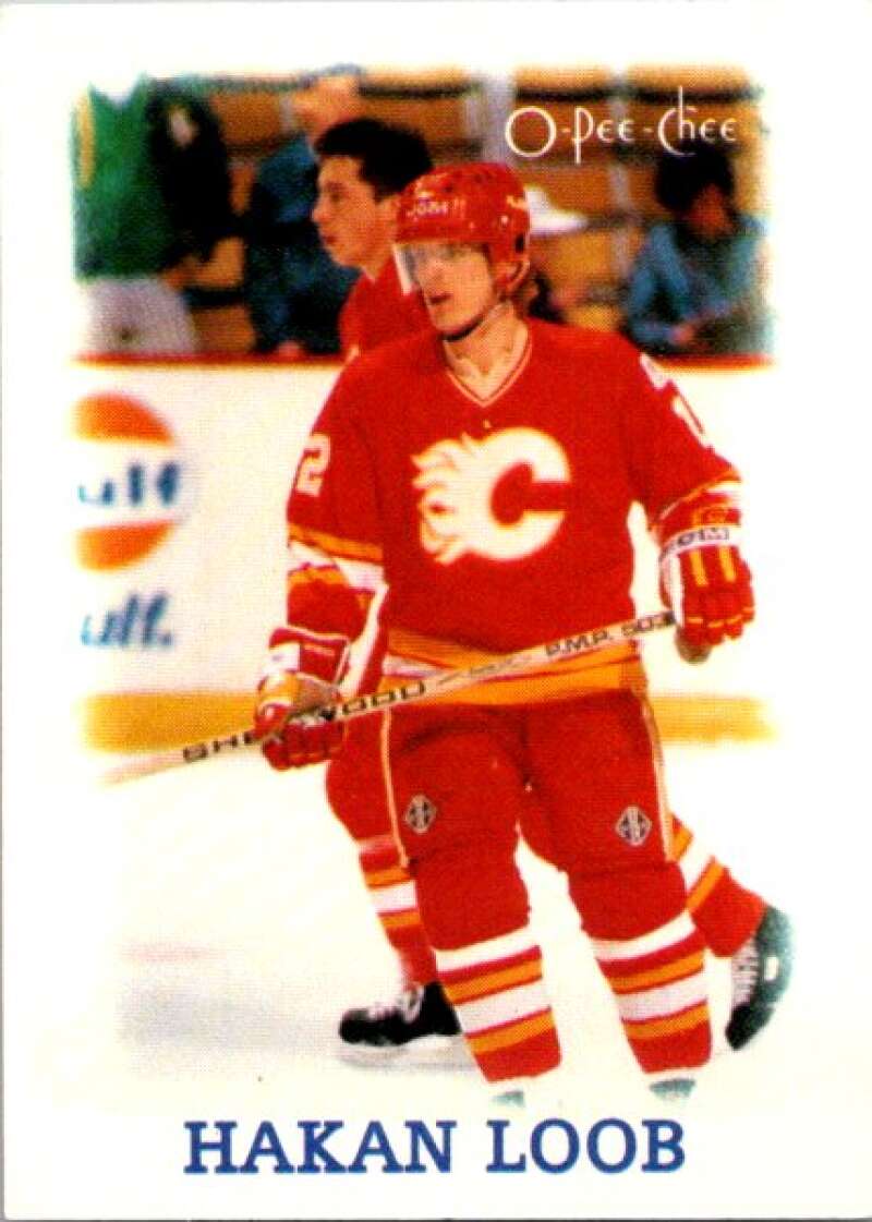 1988-89 O-Pee-Chee Minis #21 Hakan Loob  Calgary Flames  V84412 Image 1