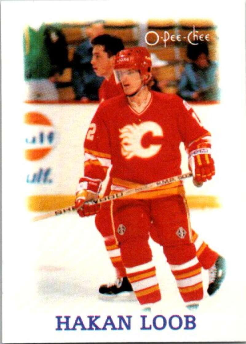1988-89 O-Pee-Chee Minis #21 Hakan Loob  Calgary Flames  V84414 Image 1