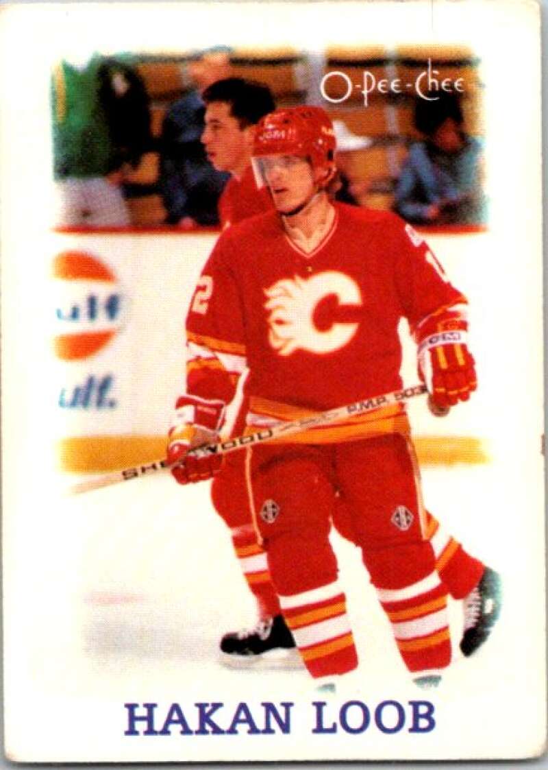 1988-89 O-Pee-Chee Minis #21 Hakan Loob  Calgary Flames  V84416 Image 1