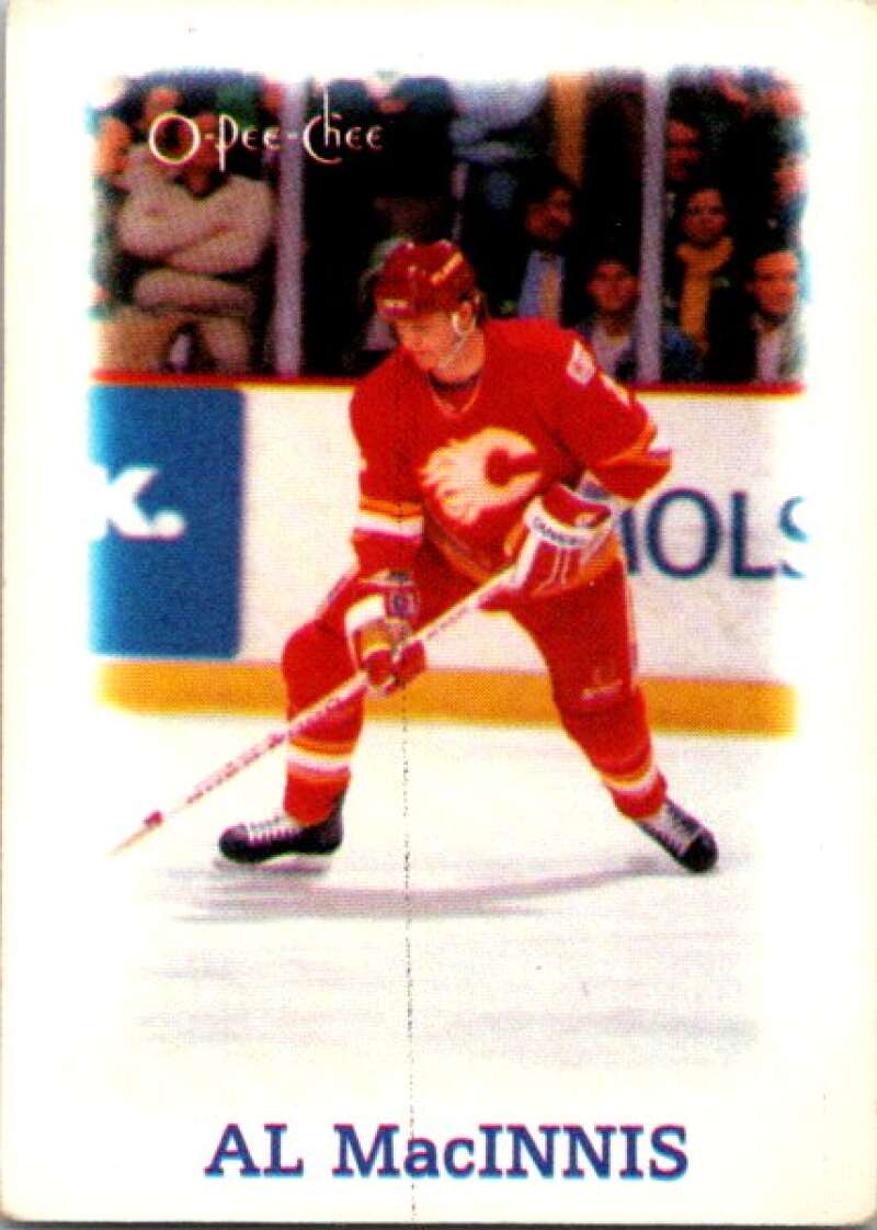 1988-89 O-Pee-Chee Minis #22 Al MacInnis  Calgary Flames  V84417 Image 1