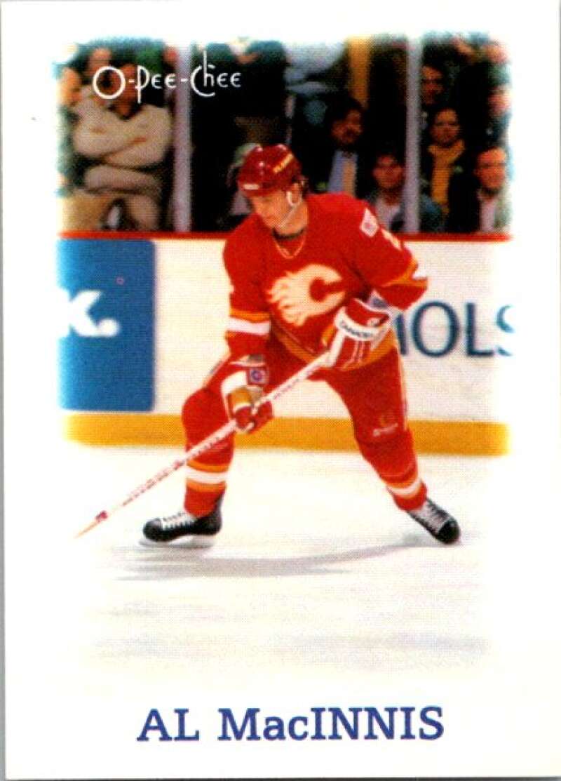 1988-89 O-Pee-Chee Minis #22 Al MacInnis  Calgary Flames  V84418 Image 1