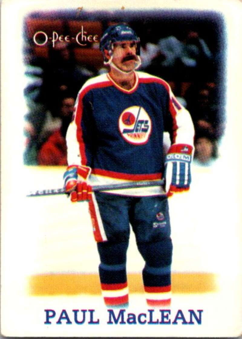 1988-89 O-Pee-Chee Minis #23 Paul MacLean  Winnipeg Jets  V84420 Image 1