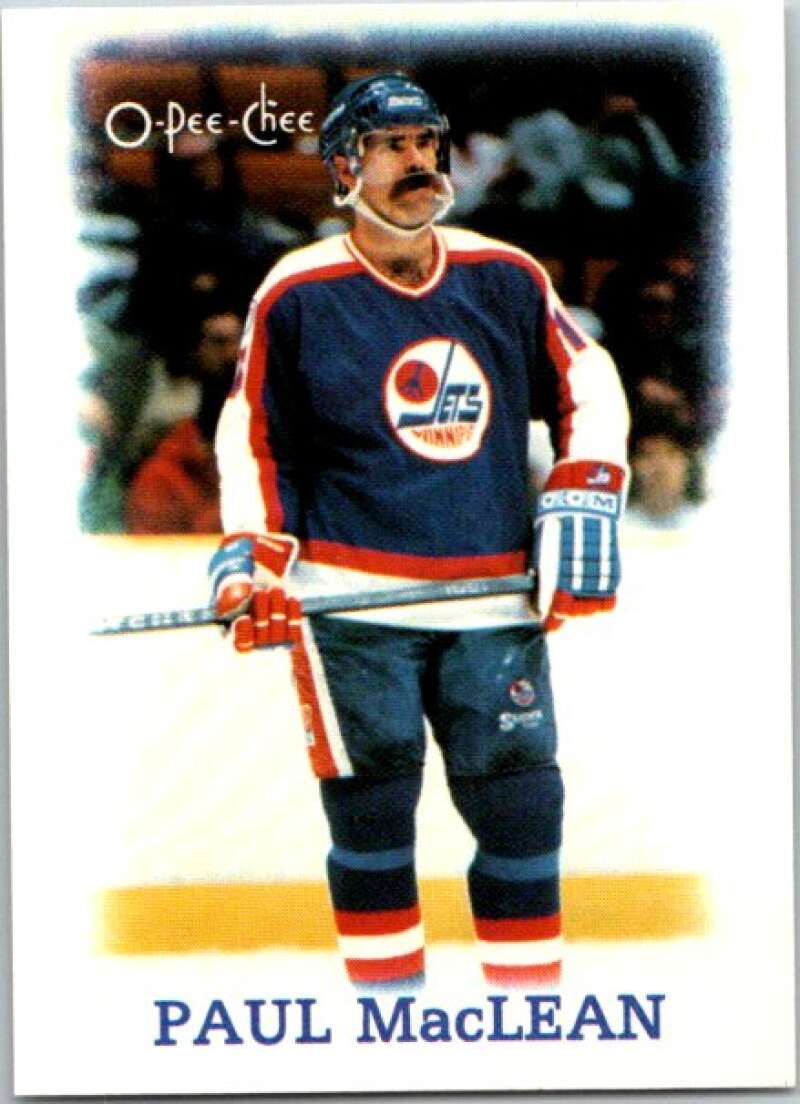 1988-89 O-Pee-Chee Minis #23 Paul MacLean  Winnipeg Jets  V84421 Image 1