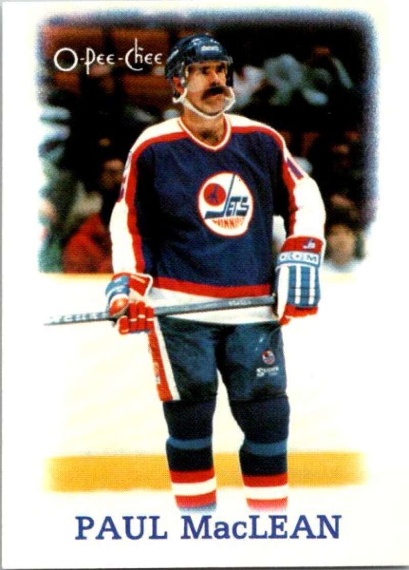 1988-89 O-Pee-Chee Minis #23 Paul MacLean  Winnipeg Jets  V84422 Image 1