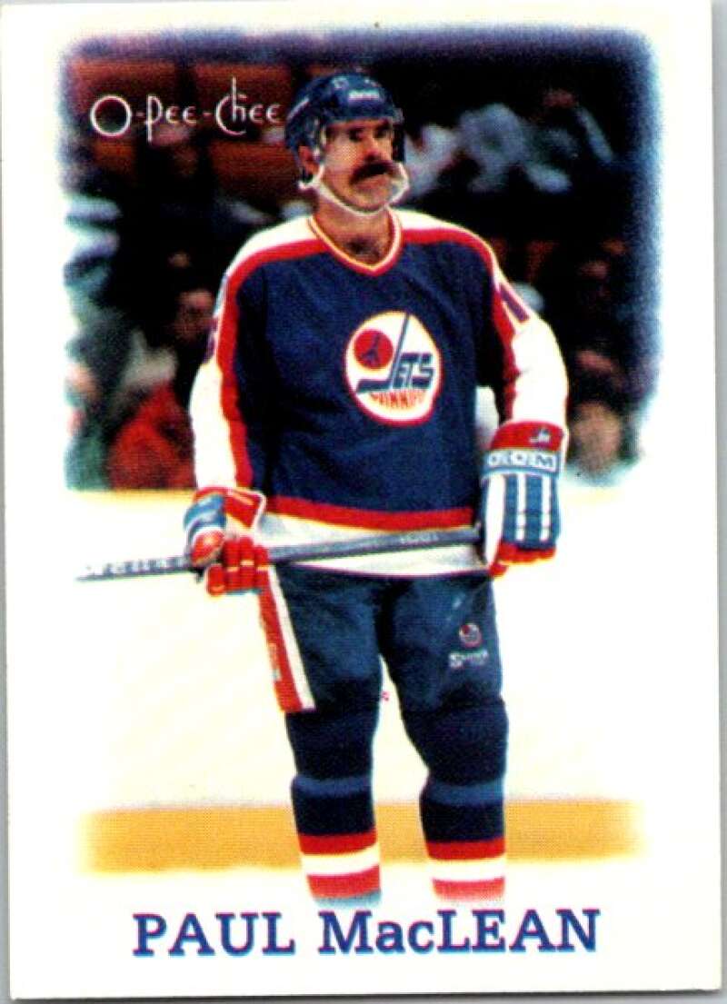 1988-89 O-Pee-Chee Minis #23 Paul MacLean  Winnipeg Jets  V84423 Image 1