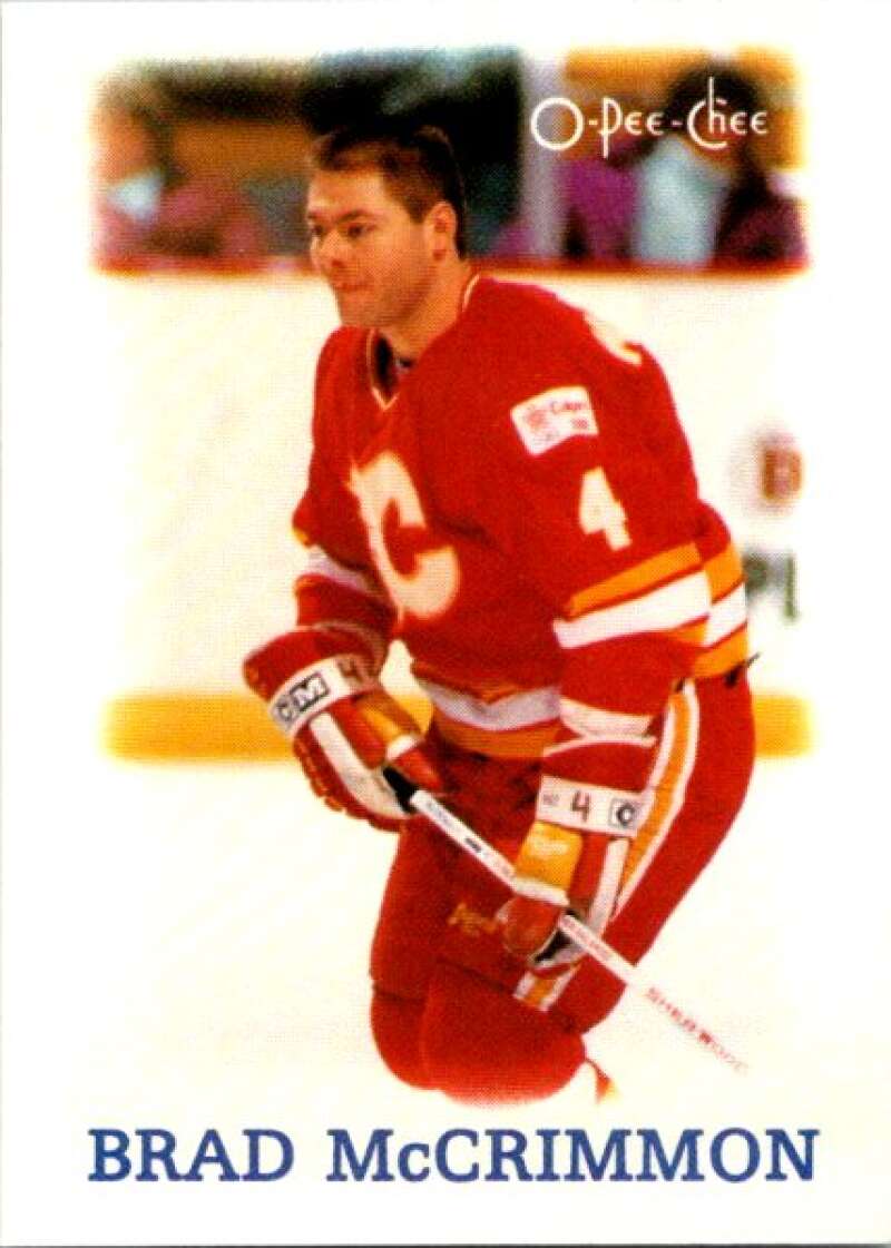 1988-89 O-Pee-Chee Minis #24 Brad McCrimmon  Calgary Flames  V84424 Image 1