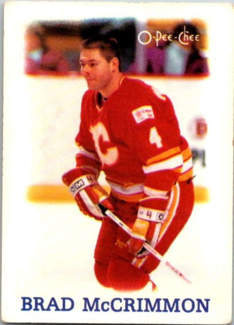 1988-89 O-Pee-Chee Minis #24 Brad McCrimmon  Calgary Flames  V84425 Image 1