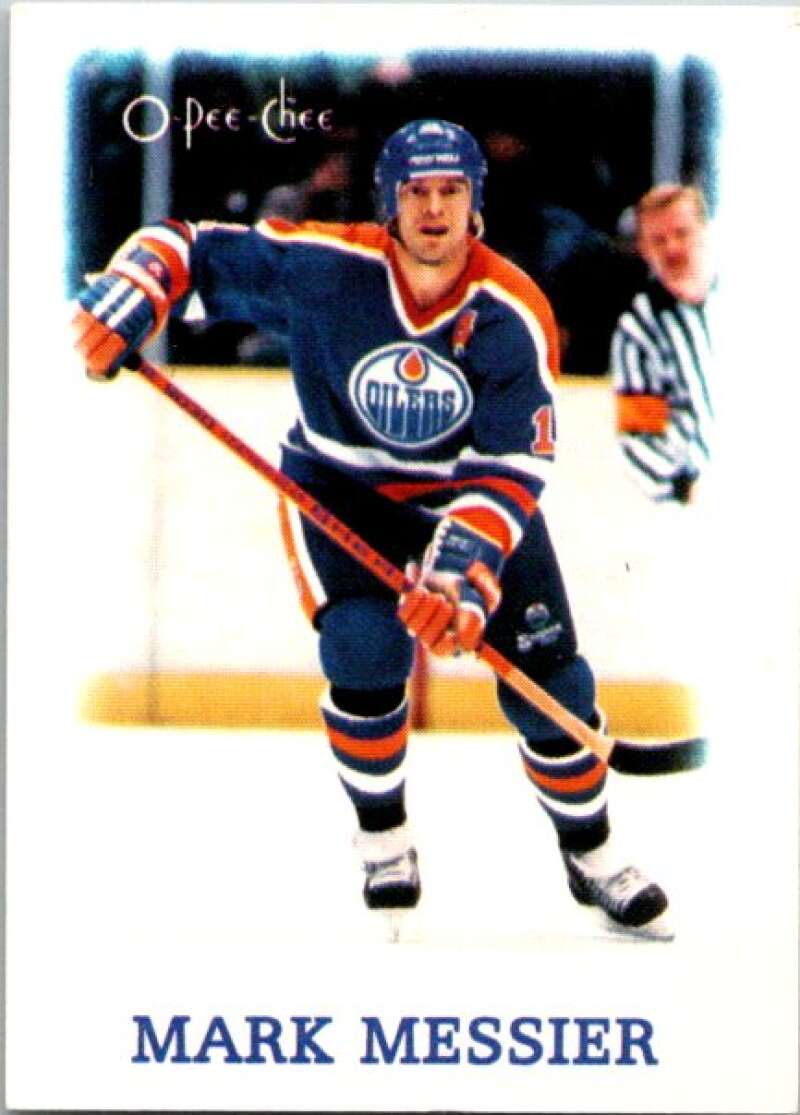 1988-89 O-Pee-Chee Minis #25 Mark Messier  Edmonton Oilers  V84429 Image 1