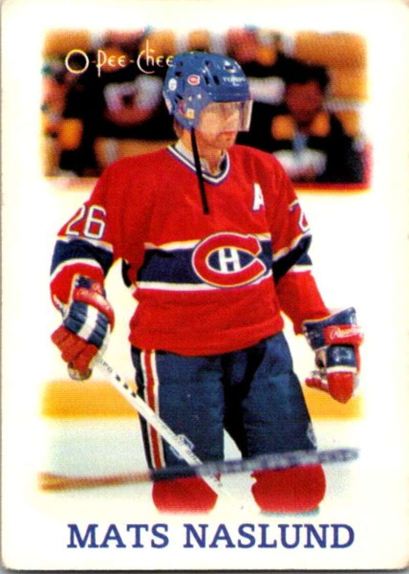 1988-89 O-Pee-Chee Minis #26 Mats Naslund  Montreal Canadiens  V84430 Image 1