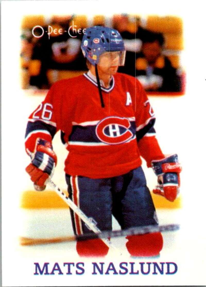 1988-89 O-Pee-Chee Minis #26 Mats Naslund  Montreal Canadiens  V84432 Image 1