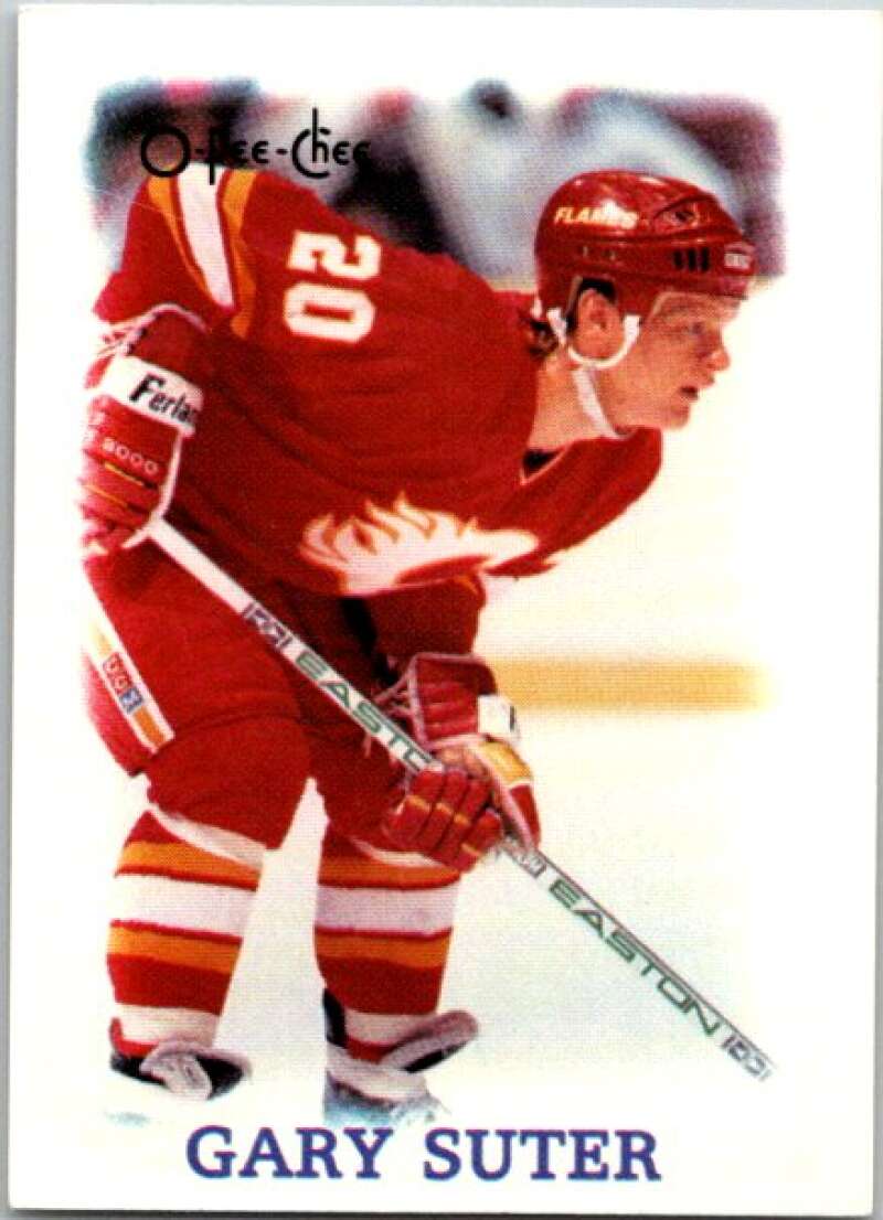 1988-89 O-Pee-Chee Minis #40 Gary Suter  Calgary Flames  V84464 Image 1