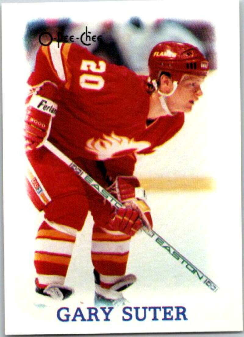 1988-89 O-Pee-Chee Minis #40 Gary Suter  Calgary Flames  V84465 Image 1