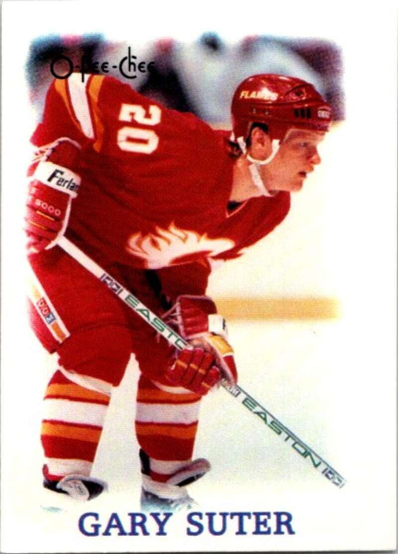 1988-89 O-Pee-Chee Minis #40 Gary Suter  Calgary Flames  V84466 Image 1