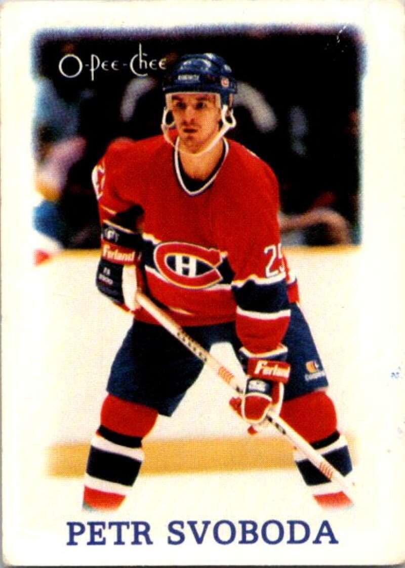 1988-89 O-Pee-Chee Minis #41 Petr Svoboda  Montreal Canadiens  V84467 Image 1