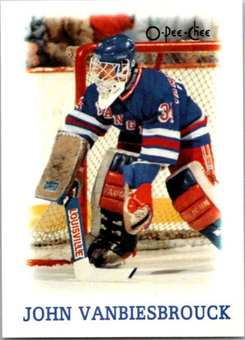 1988-89 O-Pee-Chee Minis #42 John Vanbiesbrouck  New York Rangers  V84471 Image 1