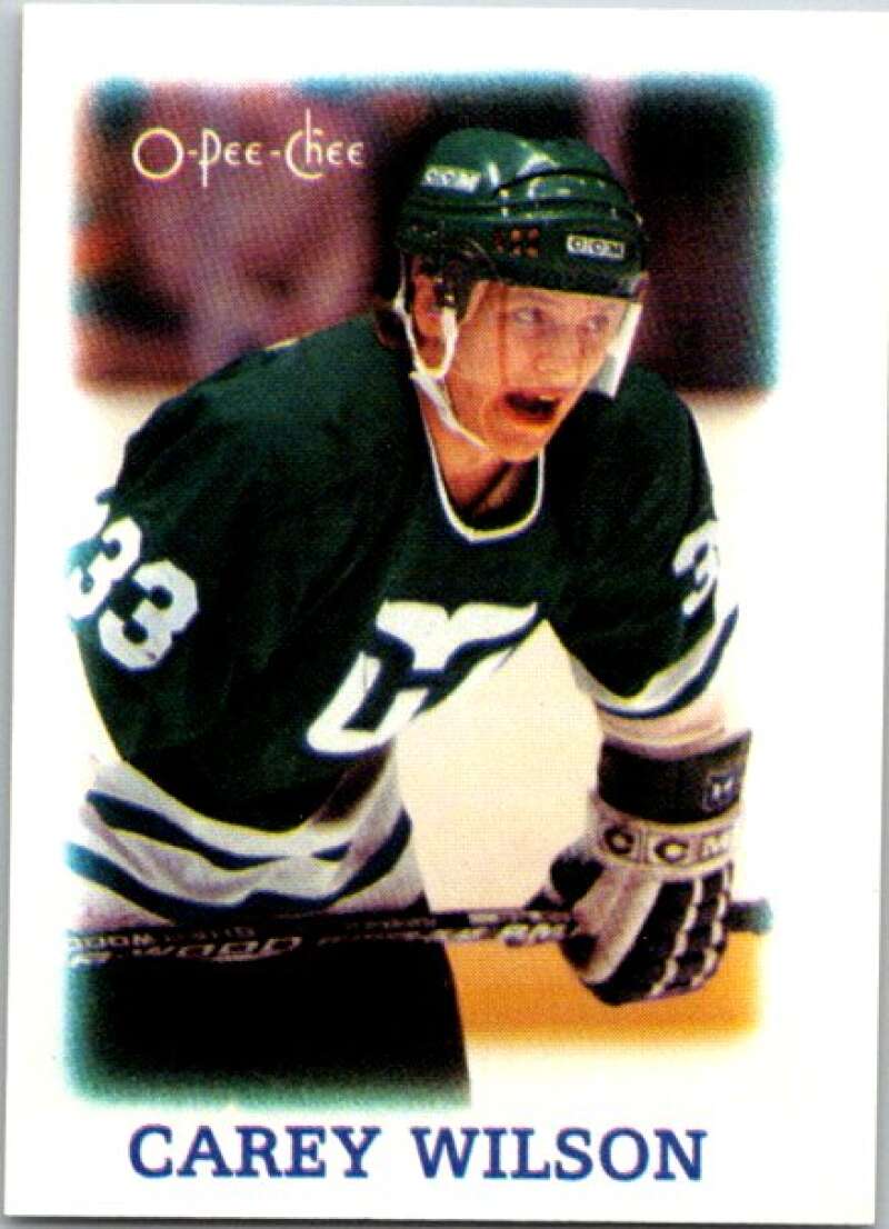 1988-89 O-Pee-Chee Minis #45 Carey Wilson  Hartford Whalers  V84476 Image 1
