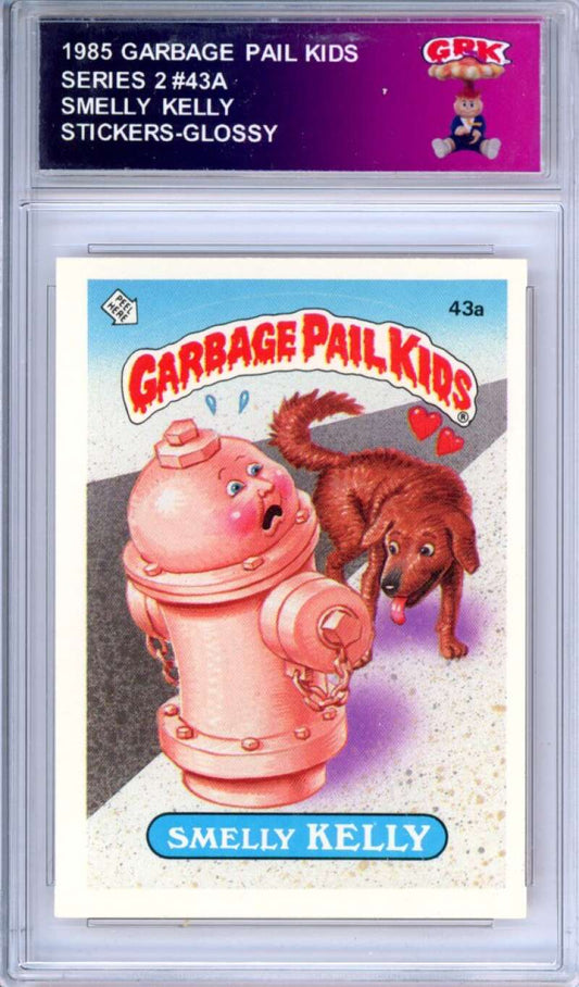 1985 Topps Garbage Pail Kids Series 2 #43a Smelly Kelly   Authentic Encased Image 1