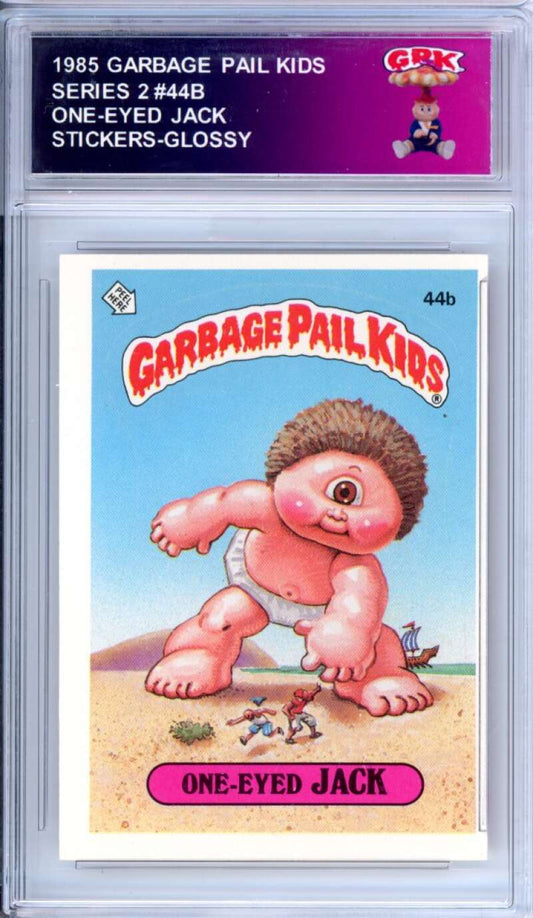 1985 Topps Garbage Pail Kids Series 2 #44a Sy Clops   Authentic Encased Image 1