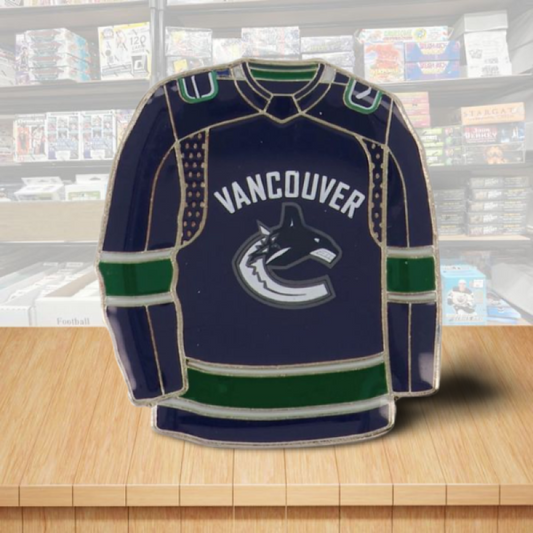 Vancouver Canucks Jersey Home Hockey Pin - Butterfly Clutch Backing Image 1