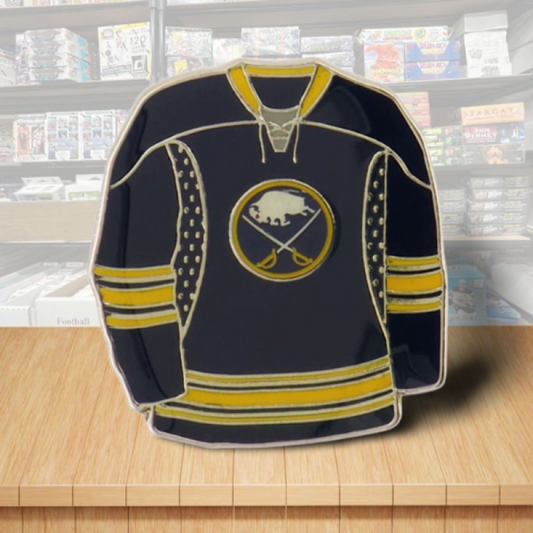 Buffalo Sabres Jersey Home Hockey Pin - Butterfly Clutch Backing Image 1