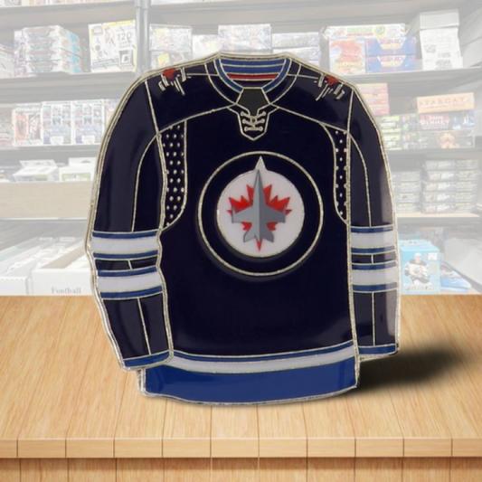 Winnipeg Jets Jersey Home Hockey Pin - Butterfly Clutch Backing Image 1