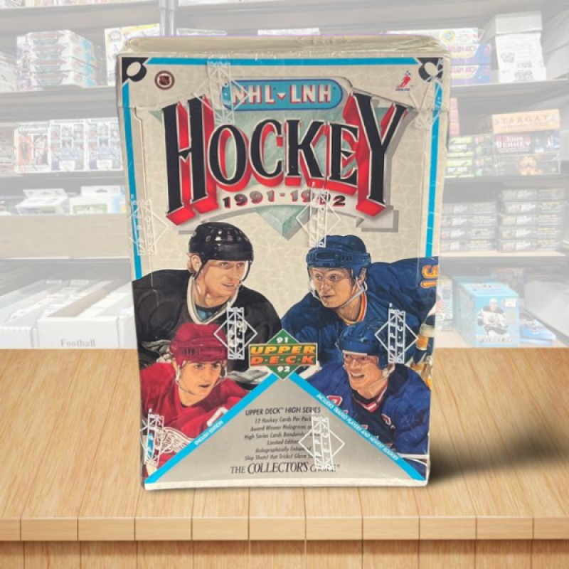 1991-92 Upper Deck High Series Hockey Hobby Sealed Box - 36 Packs Per Box Image 1