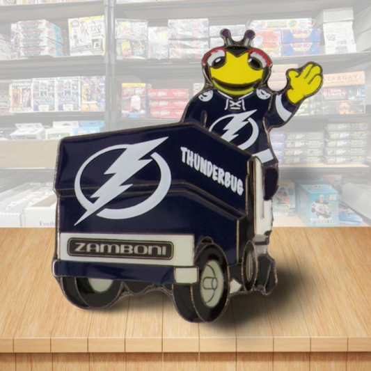 Tampa Bay Lightning Mascot Zamboni NHL Hockey Pin - Butterfly Clutch Backing Image 1