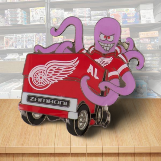 Detroit Red Wings Mascot Zamboni NHL Hockey Pin - Butterfly Clutch Backing Image 1