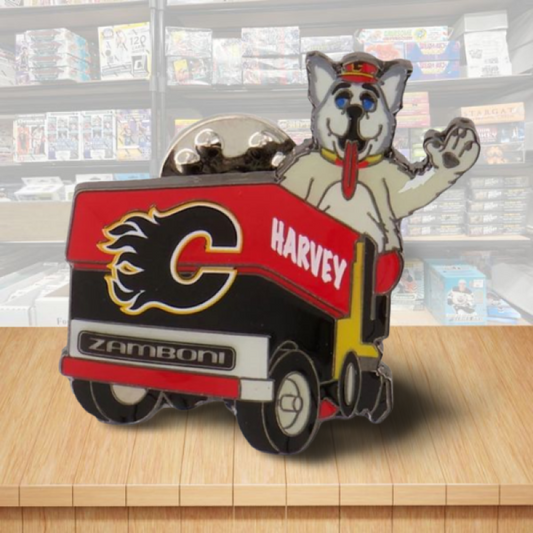 Calgary Flames Mascot Zamboni NHL Hockey Pin - Butterfly Clutch Backing Image 1