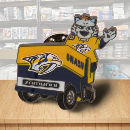Nashville Predators Mascot Zamboni NHL Hockey Pin - Butterfly Clutch Backing Image 1