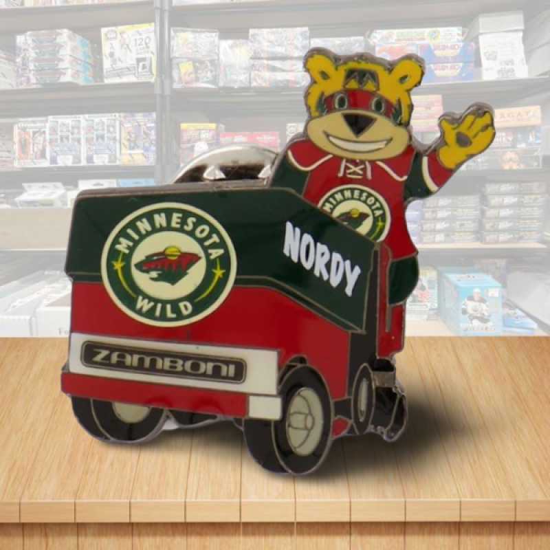 Minnesota Wild Mascot Zamboni NHL Hockey Pin - Butterfly Clutch Backing Image 1