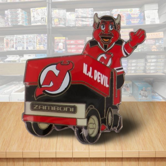 New Jersey Devils Mascot Zamboni NHL Hockey Pin - Butterfly Clutch Backing Image 1