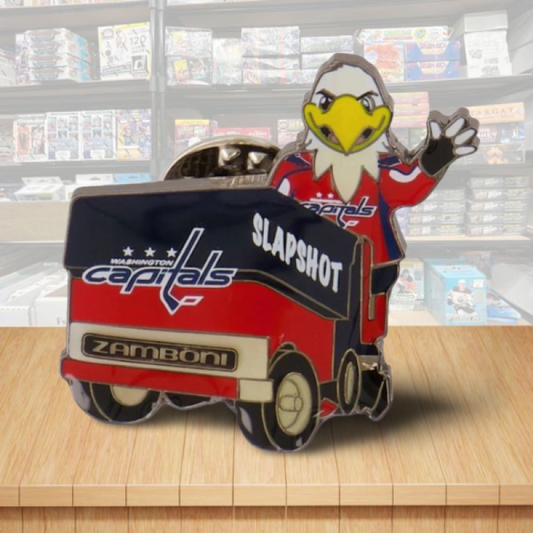 Washington Capitals Mascot Zamboni NHL Hockey Pin - Butterfly Clutch Backing Image 1