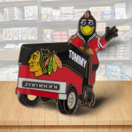 Chicago Blackhawks Mascot Zamboni NHL Hockey Pin - Butterfly Clutch Backing Image 1