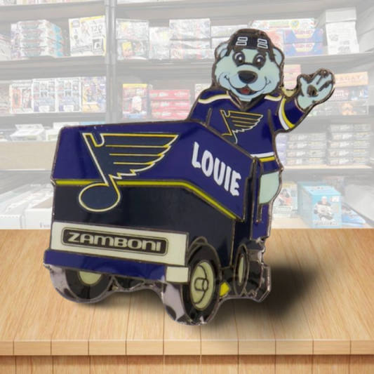 St.Louis Blues Mascot Zamboni NHL Hockey Pin - Butterfly Clutch Backing Image 1