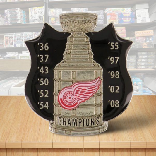 Detroit Red Wings Stanley Cup NHL Hockey Pin - Butterfly Clutch Backing Image 1