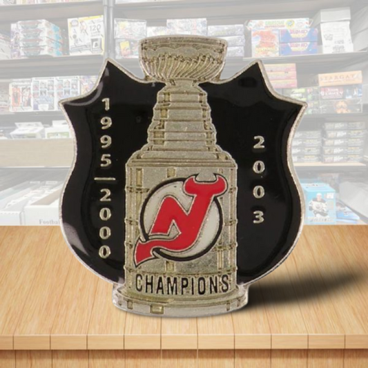 New Jersey Devils Stanley Cup NHL Hockey Pin - Butterfly Clutch Backing Image 1