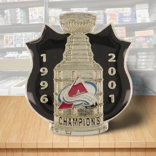 Colorado Avalanche Stanley Cup NHL Hockey Pin - Butterfly Clutch Backing Image 1