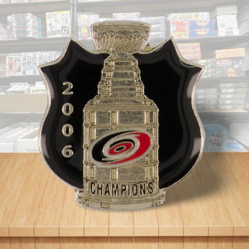 Carolina Hurricanes Stanley Cup NHL Hockey Pin - Butterfly Clutch Backing Image 1