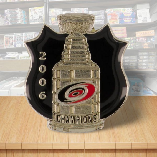 Carolina Hurricanes Stanley Cup NHL Hockey Pin - Butterfly Clutch Backing Image 1