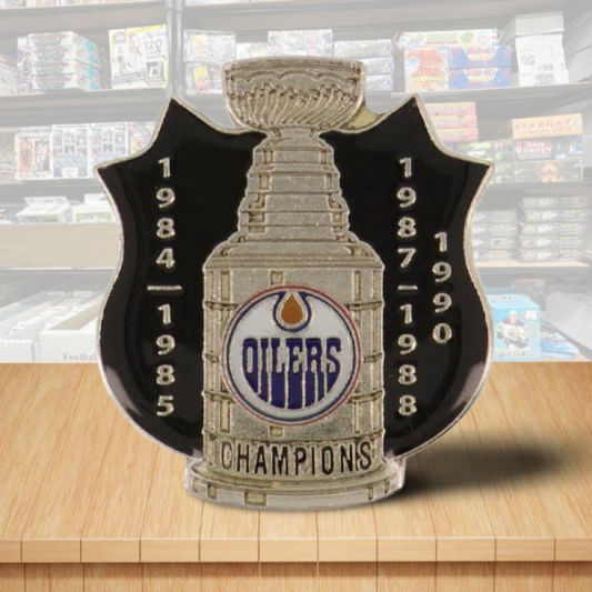 Edmonton Oilers Stanley Cup NHL Hockey Pin - Butterfly Clutch Backing Image 1