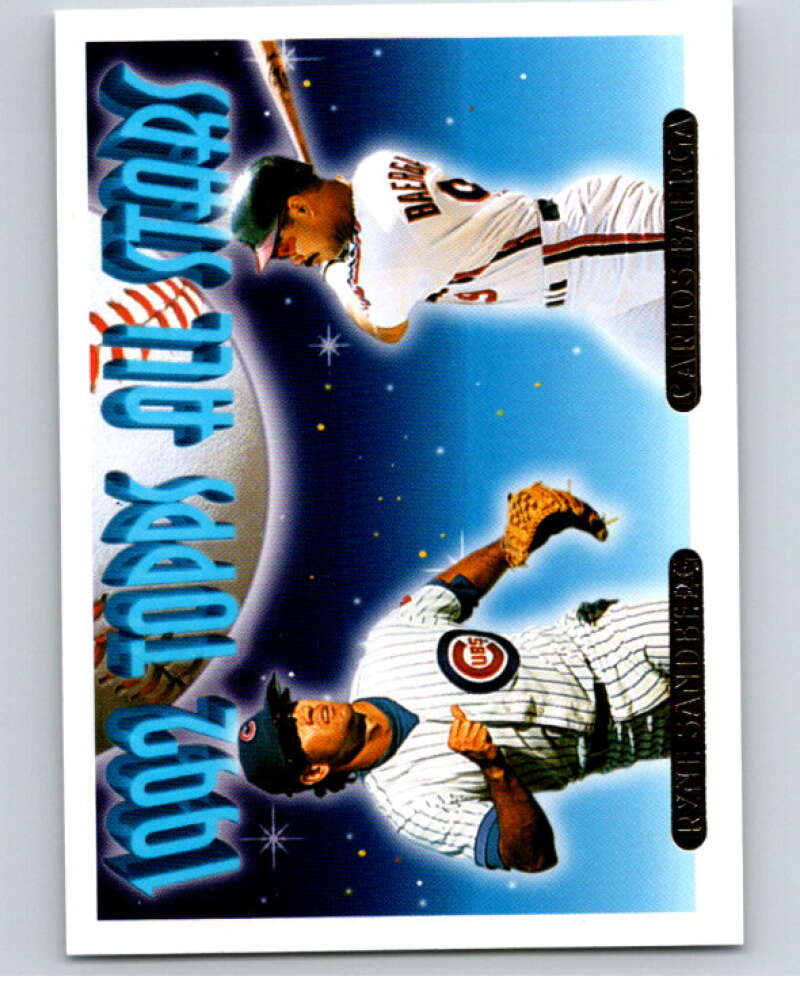 1993 Topps Gold #402 Ryne Sandberg/Carlos Baerga AS   V84482 Image 1