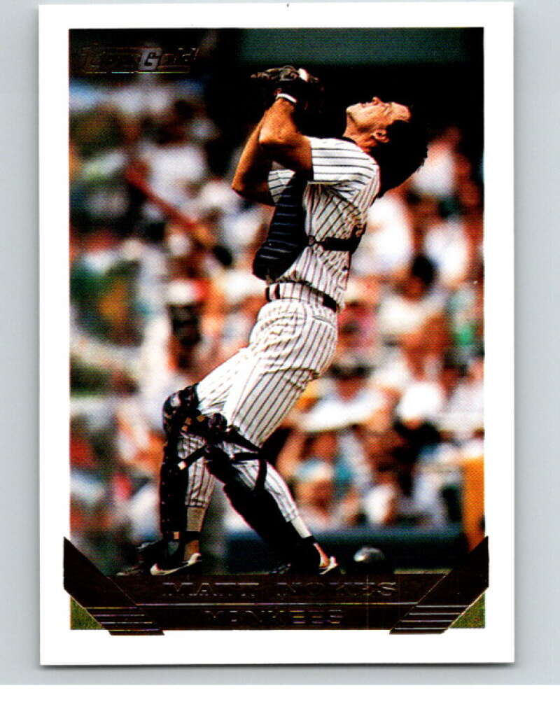 1993 Topps Gold #561 Matt Nokes  New York Yankees  V84498 Image 1