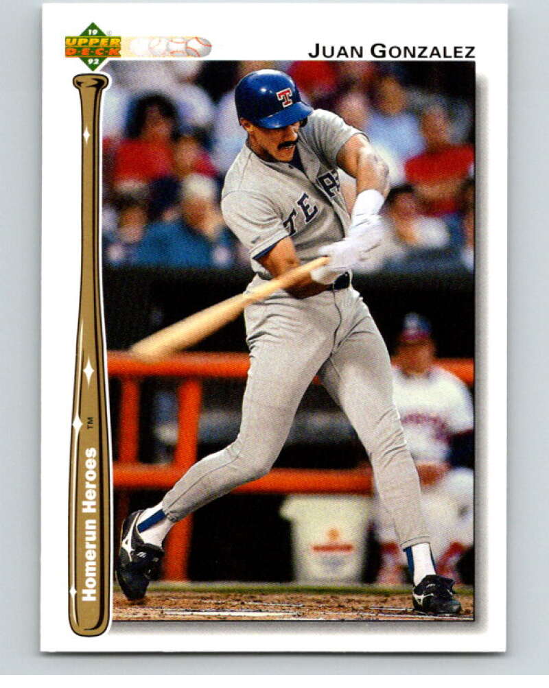 1992 Upper Deck Home Run Heroes #HR19 Juan Gonzalez  V84542 Image 1