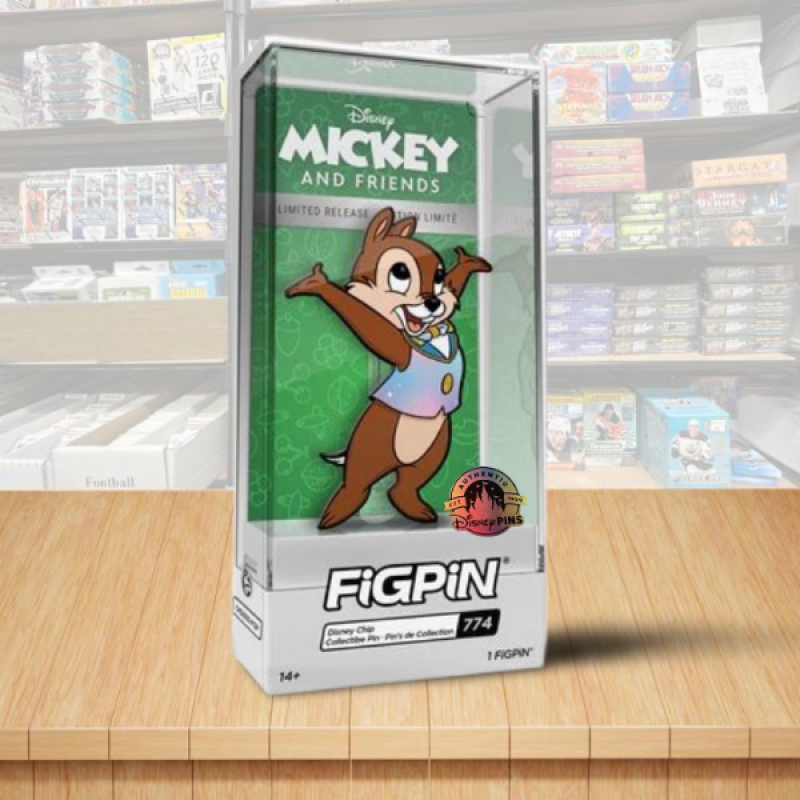 FiGPiN #774 Disney Chip Collector Pin - Disney Park Limited Edition Exclusive Image 1