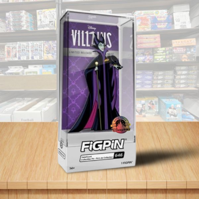 FiGPiN #646 Maleficent Collector Pin - Disney Park Limited Edition Exclusive Image 1
