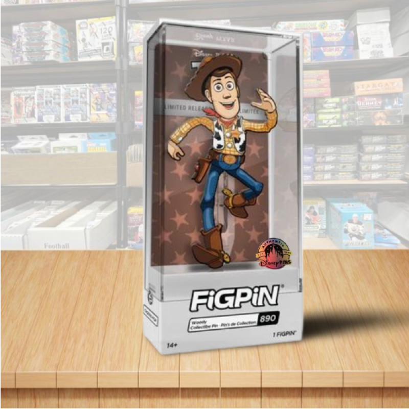 FiGPiN #890 Woody Try Story Collector Pin - Disney Park Limited Edition Exclusive Image 1