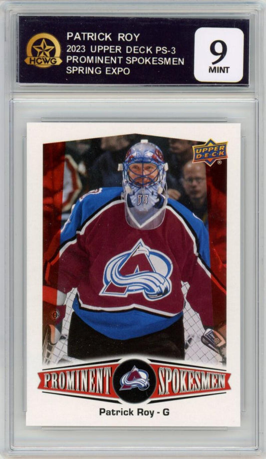 2023 Upper Deck Prominent Spokesmen Spring Expo #PS-3 Patrick Roy HCWG 9 Image 1