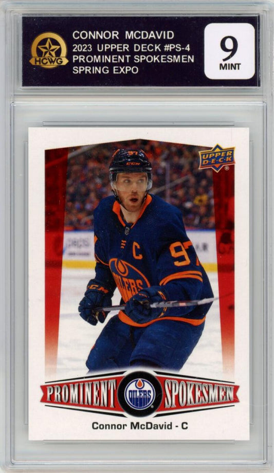 2023 Upper Deck Prominent Spokesmen Spring Expo #PS-4 Connor McDavid HCWG 9 Image 1